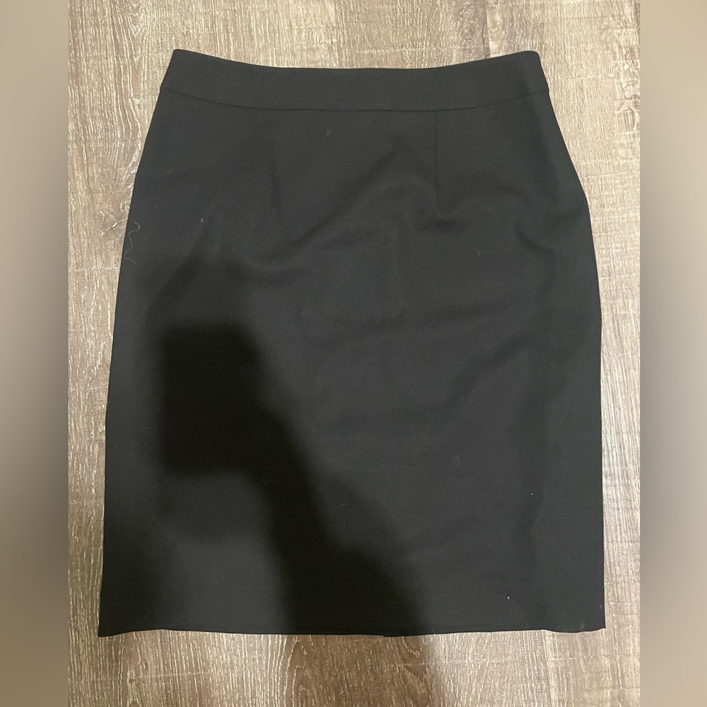 Brooks Brothers Loro Piana Pencil Skirt. Black. Sz 4 Petite #lovestory #cbk